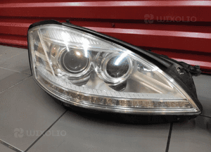 Mercedes s W221 lift lampy przód przednie bi-xenon night vision skrętne kpl 2