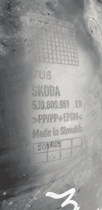 Nadkole lewy przód przednie lewe Skoda Roomster 5J0809961 5