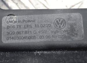Roleta bagażnika vw passat B8 kombi 3G9867871G 2