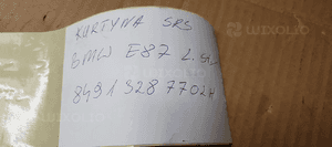 Kurtyna airbag boczna lewa BMW I E87 84913287702H 8