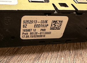 Panel obsługi konsoli środkowej bmw F30 F32 F36 3