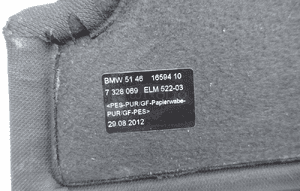 PÓŁKA BAGAŻNIKA TYŁ TYLNA BMW 3 GT F34 7328069 6