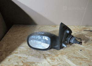 Lusterko lewe przód przednie peugeot 206 manualne grzane 4 pin 3