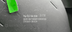 Osłona poszycie słupka prawa Opel Zafira C 13289754 8