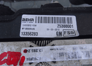 Komplet chłodnic 1.7 cdti opel meriva b 3