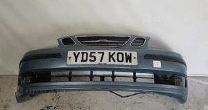 Zderzak przód przedni do saab 9-3 93 błękitny halogeny 1