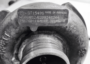 Turbosprężarka turbina renault trafic ii 1.9 dci 8200348244 uszkodzona 6
