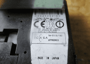 Moduł sterownik immobilizera toyota verso 2584A-R124KTY 3