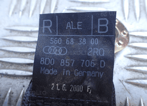 8D0857706D PAS BEZPIECZENSTWA PRAWY PRZOD AUDI A4 B5 RADOM 2