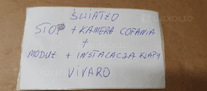 Kamera cofania instalacja moduł komplet Opel Vivaro B Trafic III 17