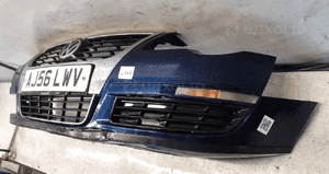 Zderzak przód przedni vw volkswagen passat B6 LC5F granatowy 3
