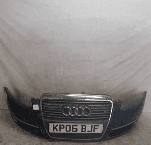 Zderzak przód przedni audi A6 C6 LZ5W niebieski halogeny 1