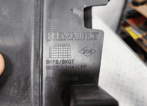 Renault megane 4 iv kierownica powietrza 626533246R 628108013R 628110577R 2
