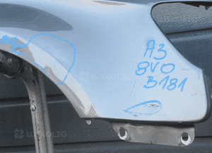 Błotnik przedni przód prawy audi A3 iii 8V hb 2012- 6