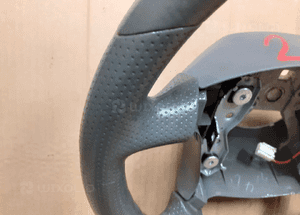 #KIEROWNICA MAZDA PREMACY 99-01r SZARA JASNA SKÓRA SKÓRZANA MULTI MULTIFUNKCJA (Lok. 256) 2