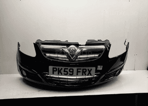 Zderzak przód przedni opel corsa d Z20R czarny halogeny 1