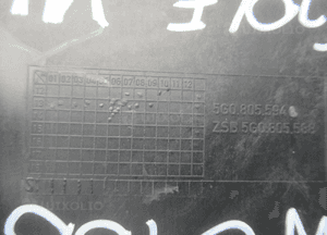 PAS WZMOCNIENIE CZOŁOWE PRZEDNIE PRZÓD VW GOLF VII 7 5G0805588L 2012 11