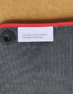 Dywaniki welurowe Audi Q7 4L1061275PAMTL przód 5