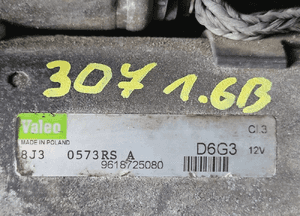 Peugeot 307 Citroen C4 1.6 16v 04r rozrusznik 5