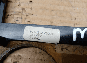 Osłona ramka konsoli dekor drewno Mercedes ML W163 6