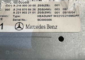 mercedes cl 216 lift SD nawigacja  radio zmieniarka command 2