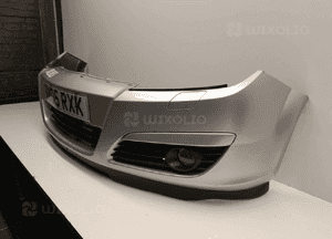 Zderzak przód przedni opel astra h 3 iii Z157 srebrny halogeny 3
