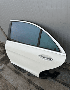 MERCEDES S 222 long drzwi tył tylne  zamek lewe  keyless klamka biała   perła 799 2