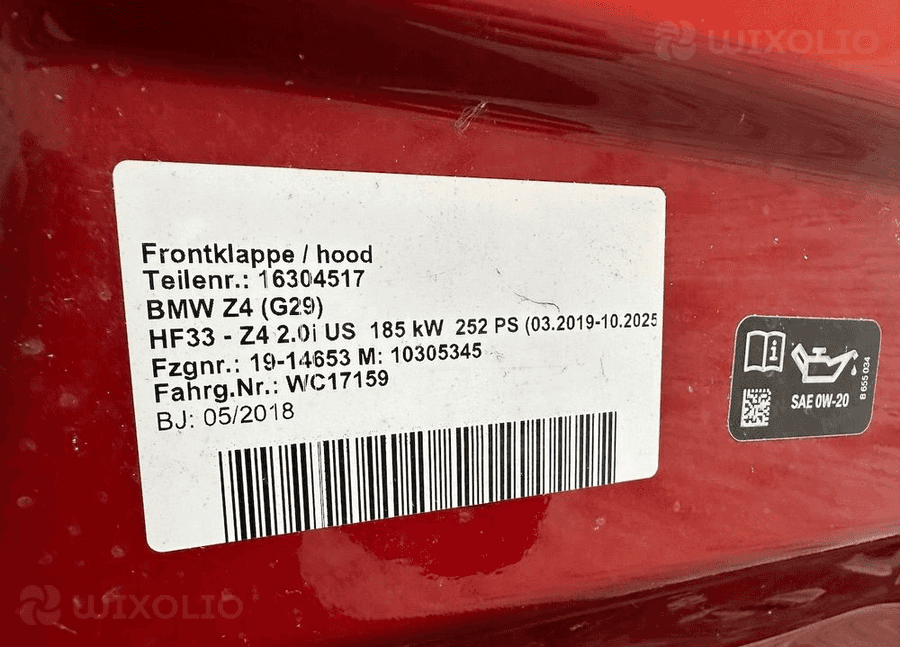 Maska bmw Z4 G29 C34 9