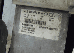 Webasto komplet audi Q7 4L 4L0815071D 3