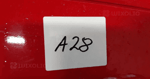 Zderzak przód przedni audi A3 8P lift fl halogeny czerwony LY3J 2