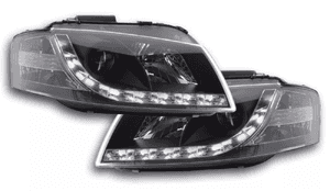 Stylowe  Lampy Reflektory Do AUDI A3 8P Od 2003 Do 2008 Roku + ŻARÓWKI LED 6