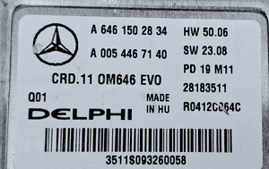 Mercedes-Benz CRD.11 OM646 EVO Sterownik silnika ECU A6461502834 Nowy 3