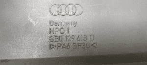 Rura przewód dolot wlot powietrza Audi A4 B6 8E0129618D 8E0129617D 7