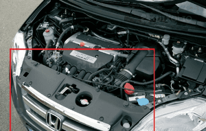 Honda fr-v frv osłona pasa przedniego zamka 1