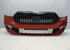 Skoda fabia iv 4 zderzak przód przedni grill pod radar nr 7 2