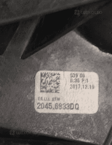 Vw golf vii lusterko zewnętrzne prawe 6 pin 9