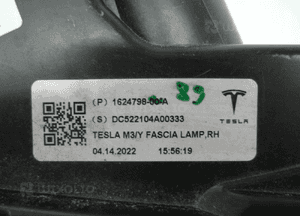 Halogen led prawy tesla model 3 y 1624798-00 4