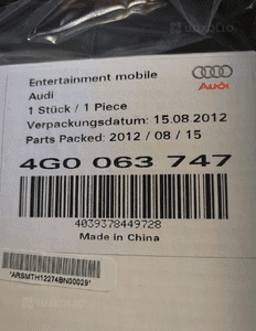 Komplet uchwytu do tabletu RSE Audi 4F0051700B 2