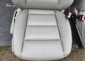 Fotele Kanapa Jasna Skora Platin Hell Grzane Elektryka Audi A4 B6 B7 16