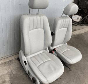 MERCEDES C 203 fotel PRAWY szara skóra idealne jak nowy 2