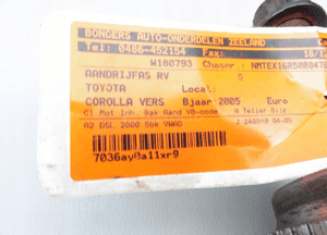 Półoś prawa toyota corolla verso 2,2 D4D 07R 6