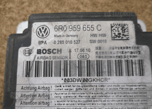 MODUŁ SENSOR AIR BAG VW SEAT AUDI SKODA 6R0959655C 2