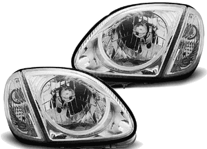 LAMPY + KIERUNKOWSKAZY Do MERCEDES R170 SLK Od 1996 Do 2004 Roku DEPO CHROM 1