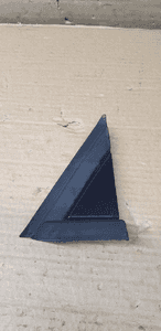 Osłona zaślepka trójkąt błotnika lewa Citroen C5 III 9686556080 1