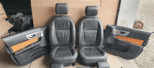 Fotele komplet kanapa skóra elektryczne boczki Jaguar XF X250 2