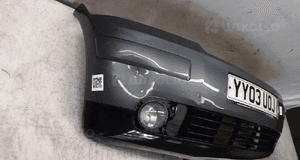 Zderzak przód przedni audi A2 LX7Z szary grafitowy halogeny 3
