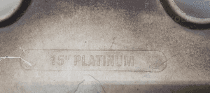 Dekielki kołpaki kapsle 15" Platinum 10
