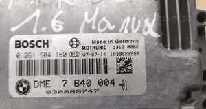 mini r55 r56 1,6 benzyna komputer silnika stacyjka DME 7640004 2