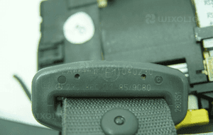 Pas pirotechniczny lewy A2308600185 9C80 czarny mercedes sl R230 02 4