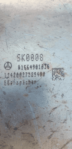 Tłumik końcowy wydech katalizator pusty puszka Mercedes G X166 W166 7